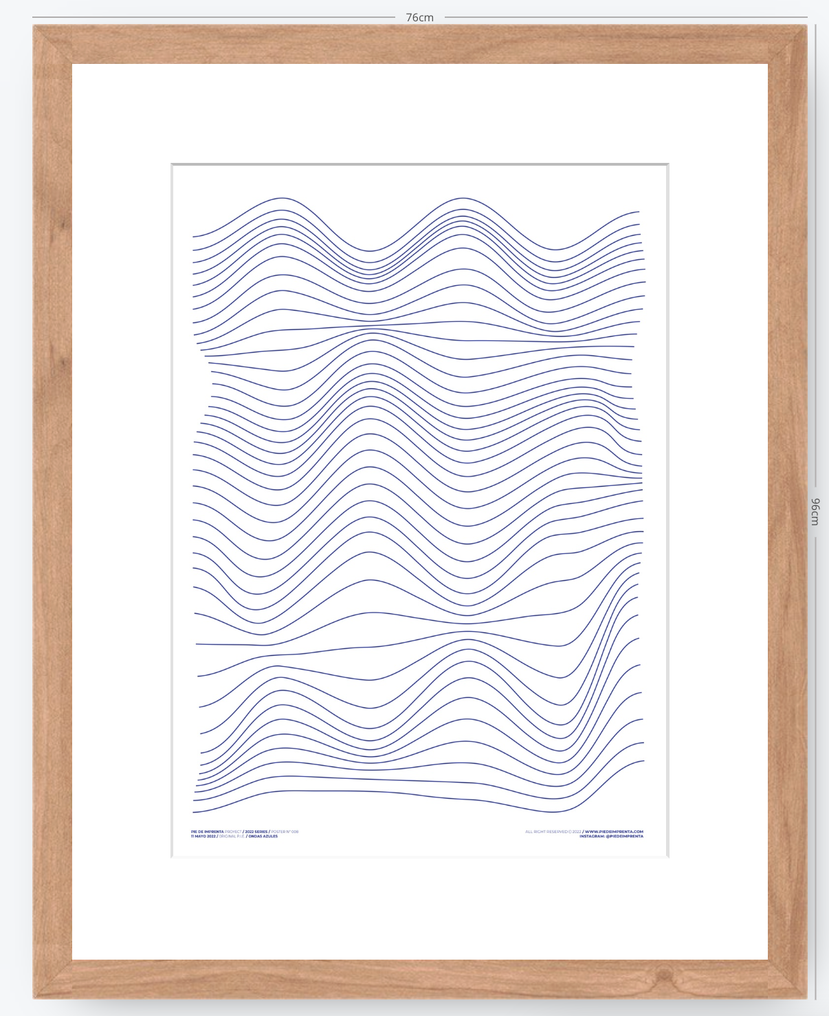 Ondas Azules - 50 x 70 cm