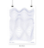 Ondas Azules - 50 x 70 cm