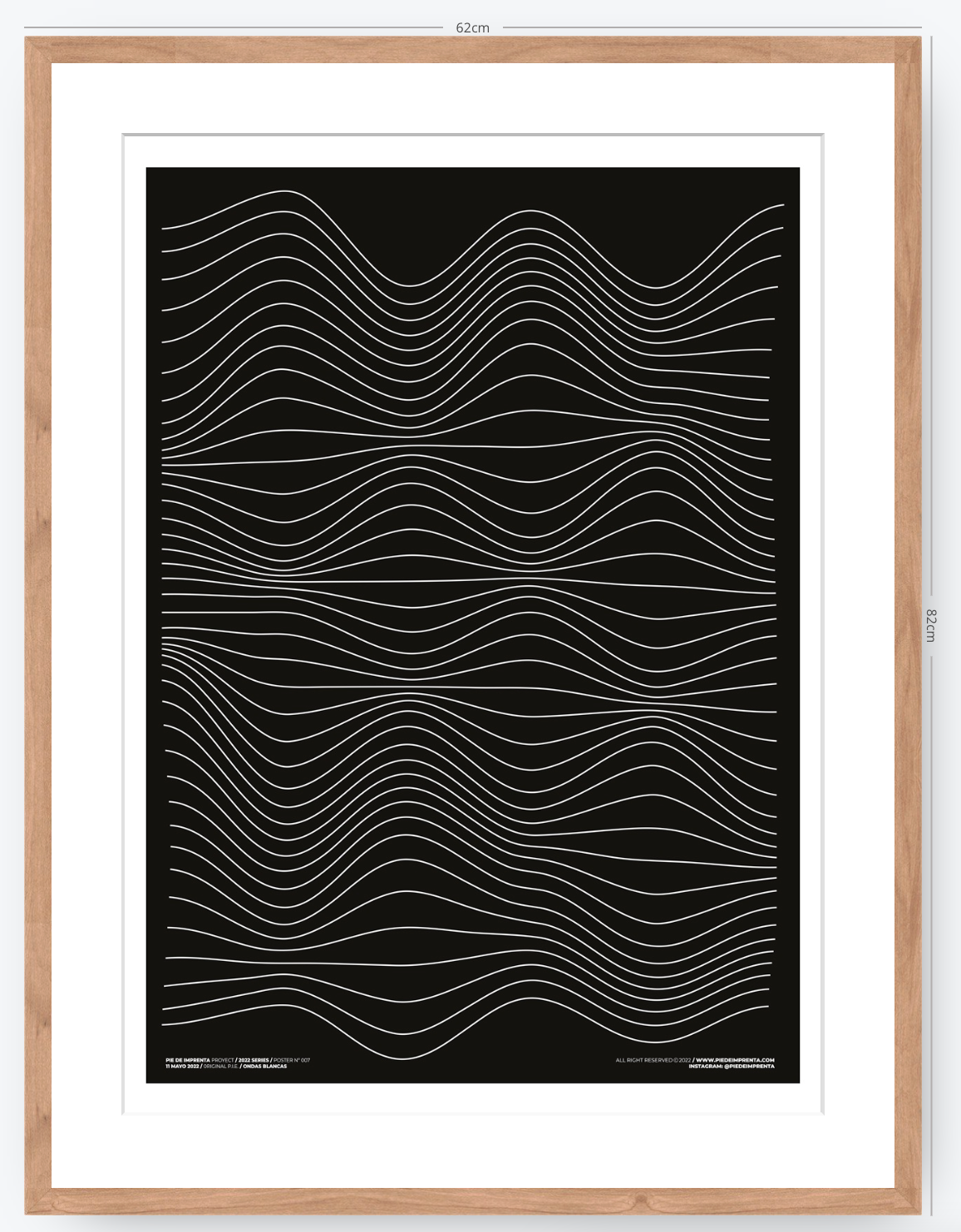 Ondas Blancas - 50 x 70 cm