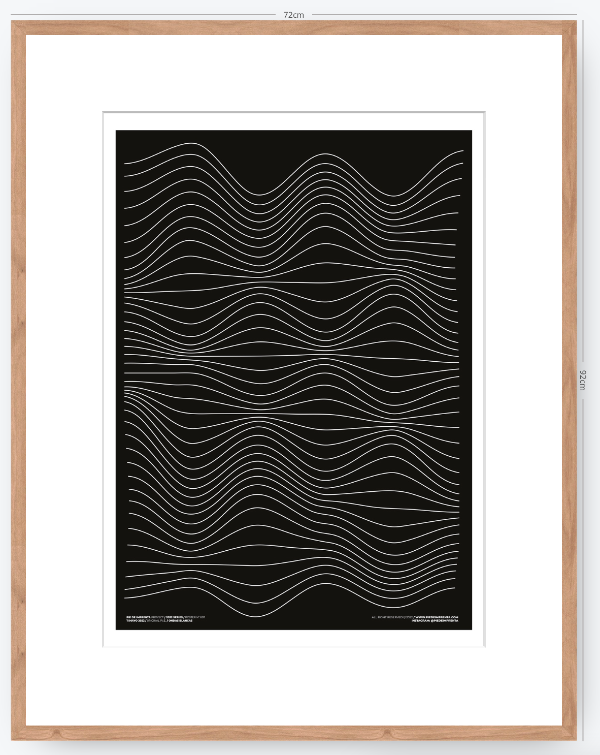 Ondas Blancas - 50 x 70 cm