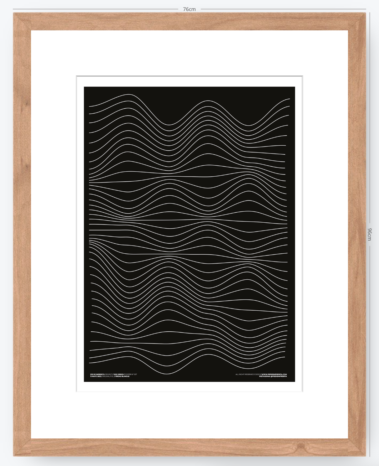 Ondas Blancas - 50 x 70 cm