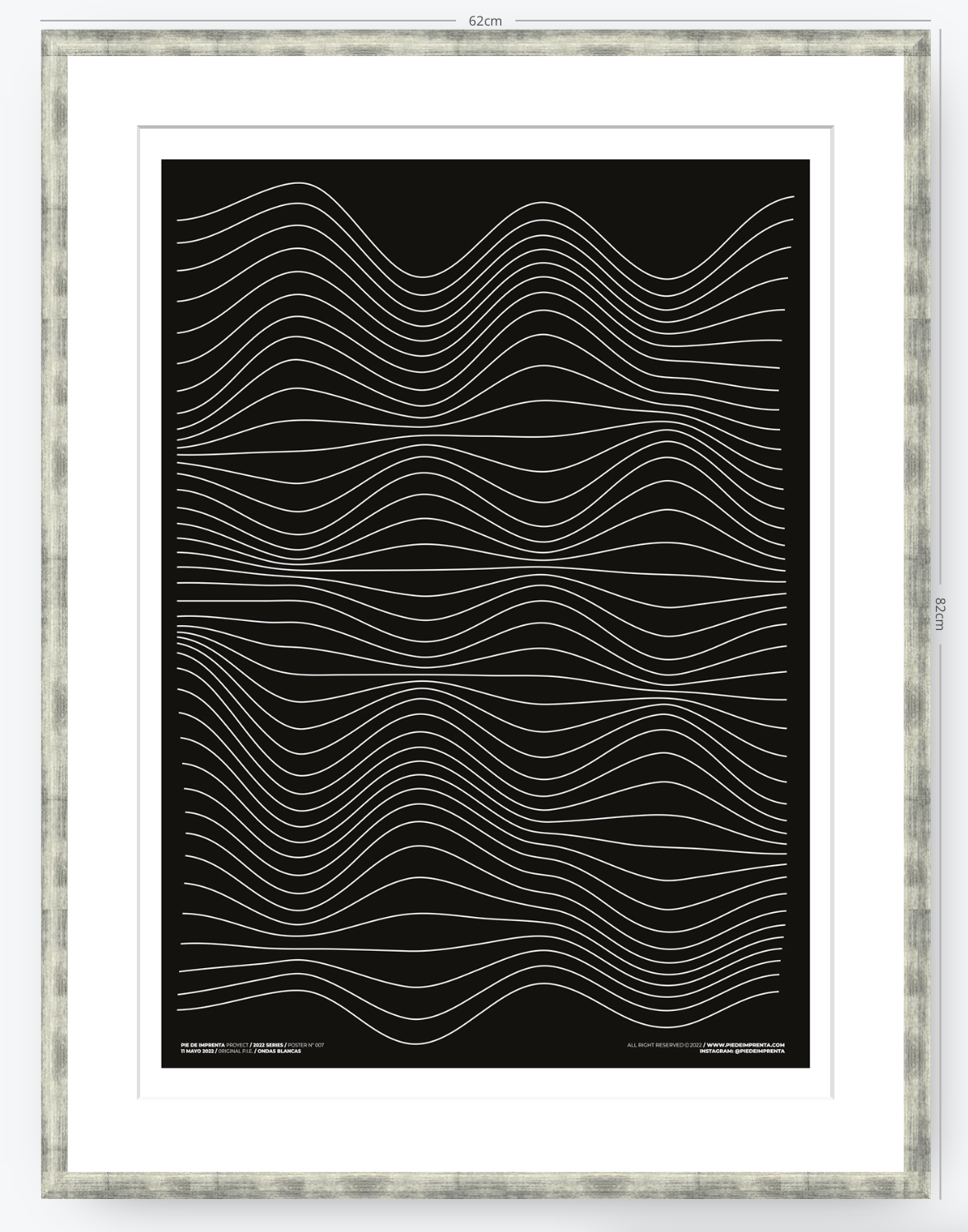 Ondas Blancas - 50 x 70 cm