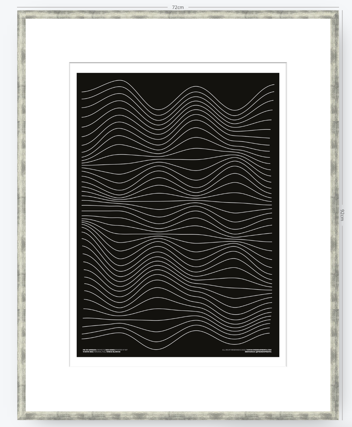 Ondas Blancas - 50 x 70 cm