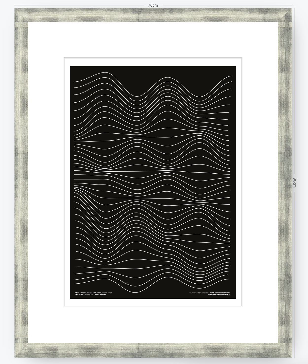 Ondas Blancas - 50 x 70 cm