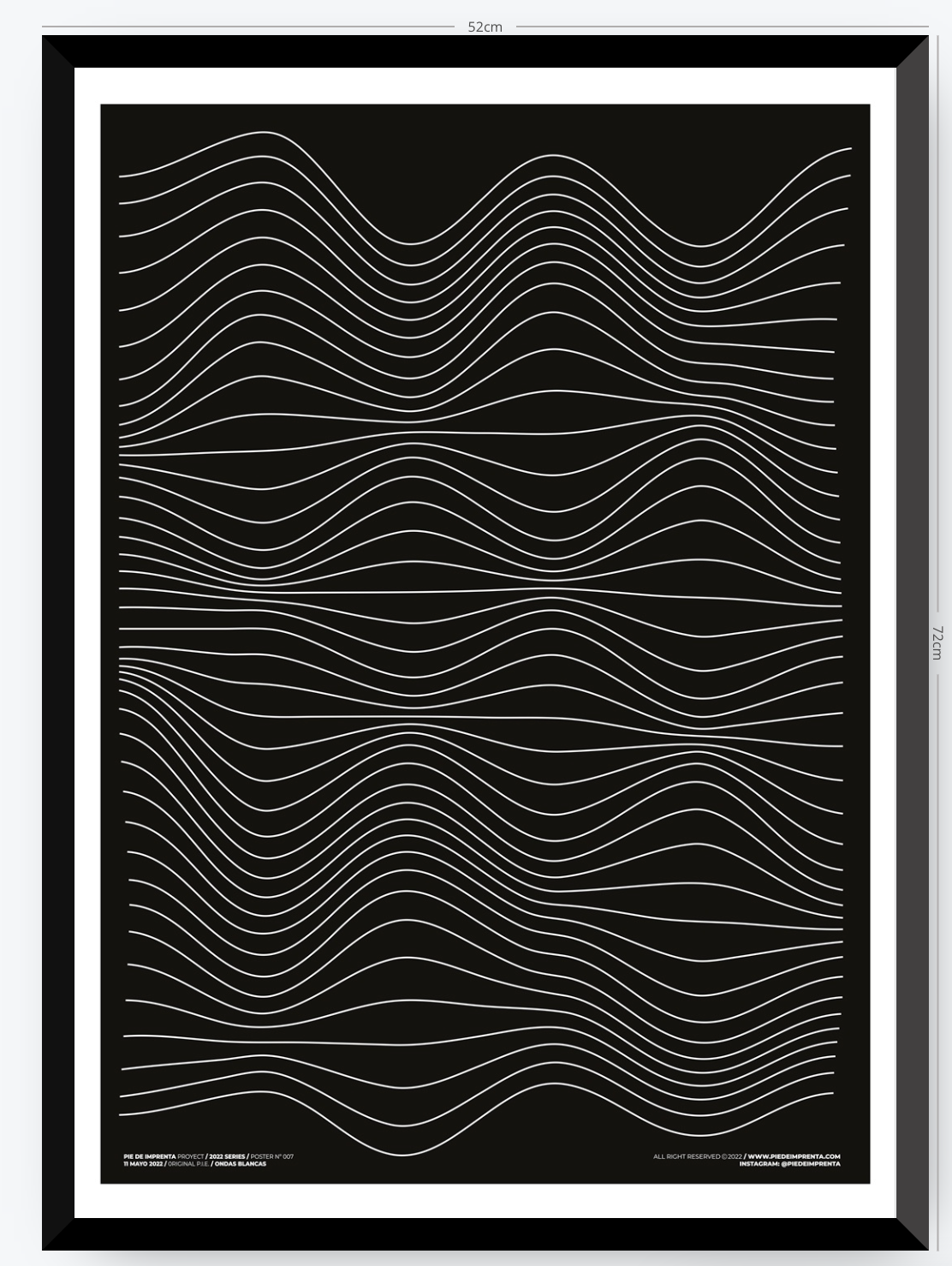 Ondas Blancas - 50 x 70 cm