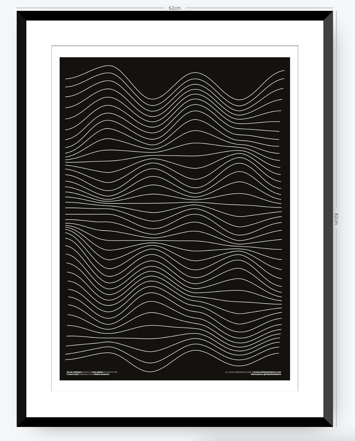 Ondas Blancas - 50 x 70 cm