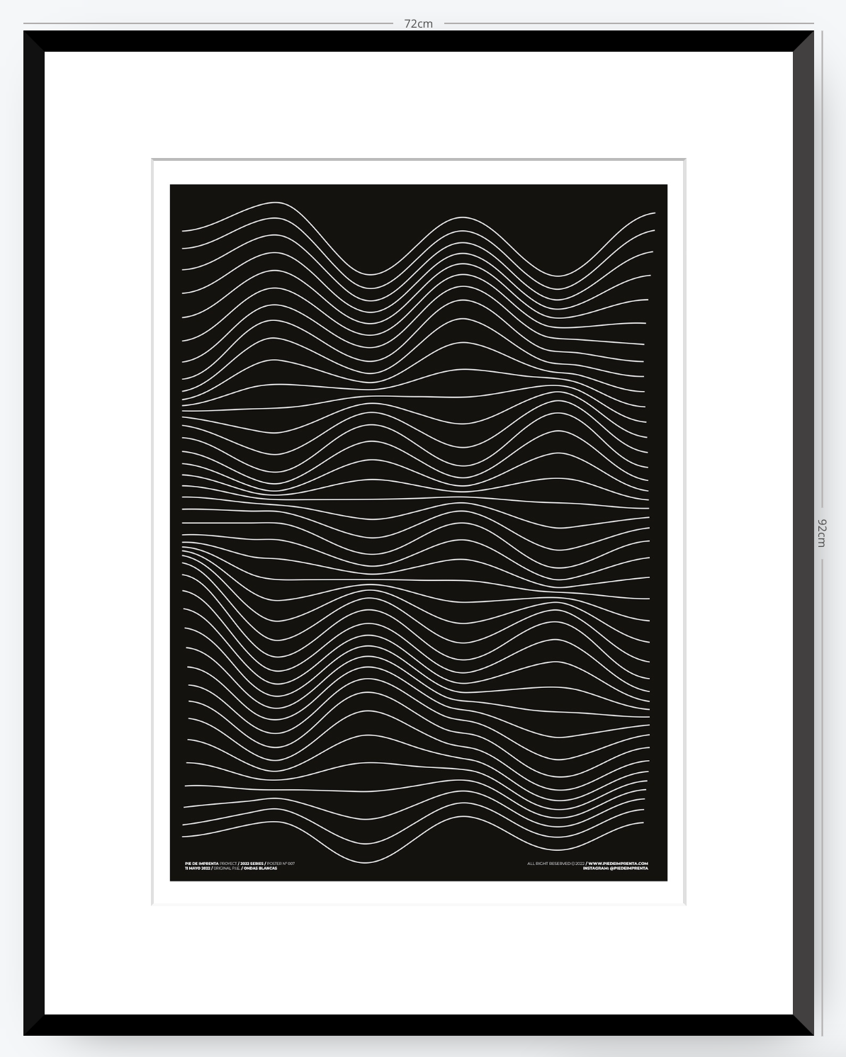 Ondas Blancas - 50 x 70 cm