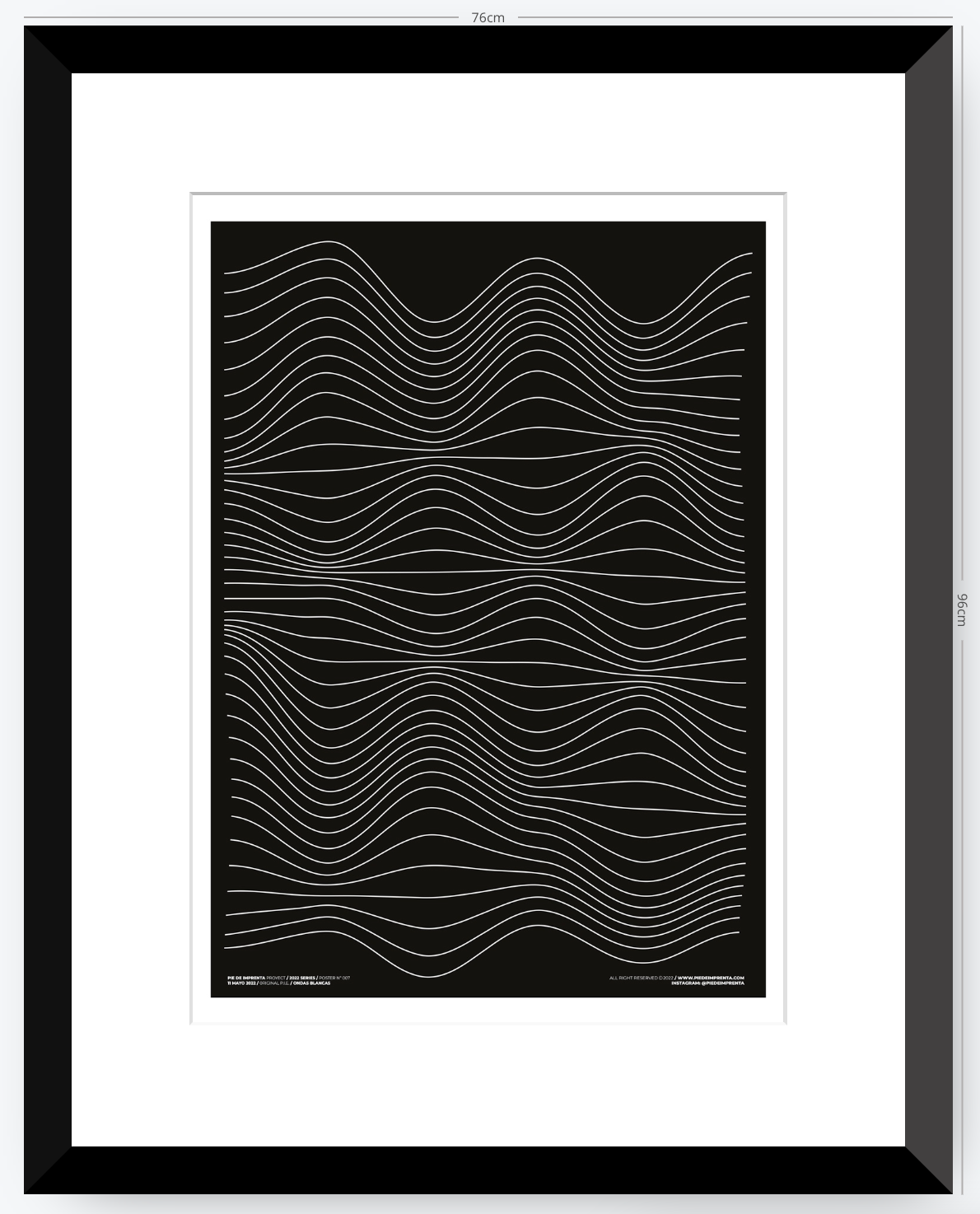 Ondas Blancas - 50 x 70 cm
