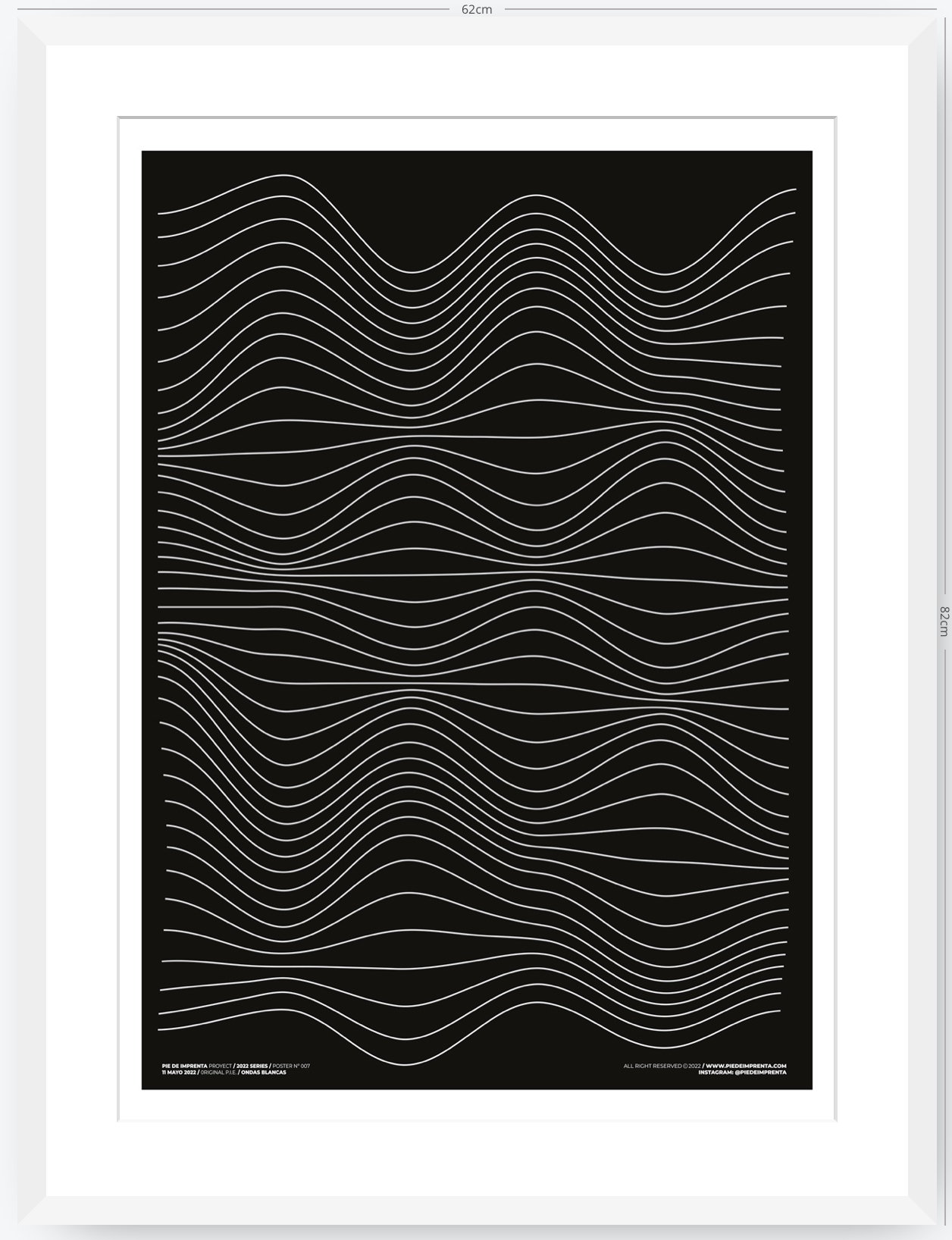 Ondas Blancas - 50 x 70 cm
