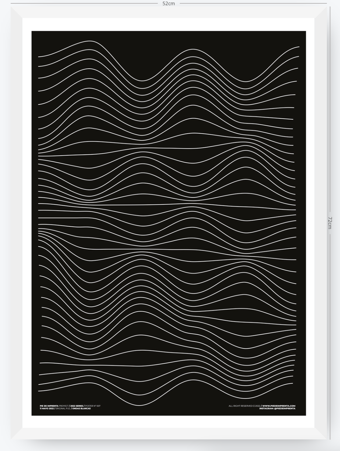 Ondas Blancas - 50 x 70 cm
