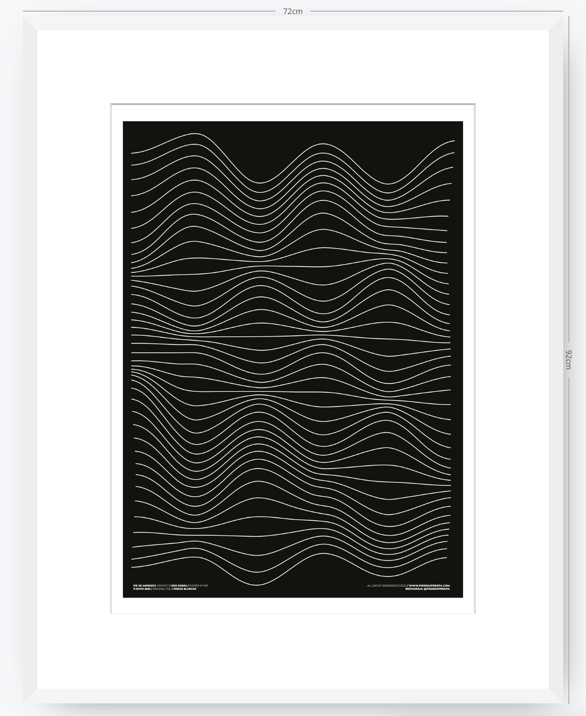 Ondas Blancas - 50 x 70 cm