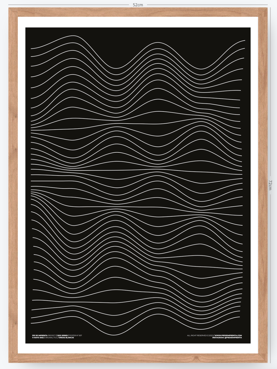 Ondas Blancas - 50 x 70 cm
