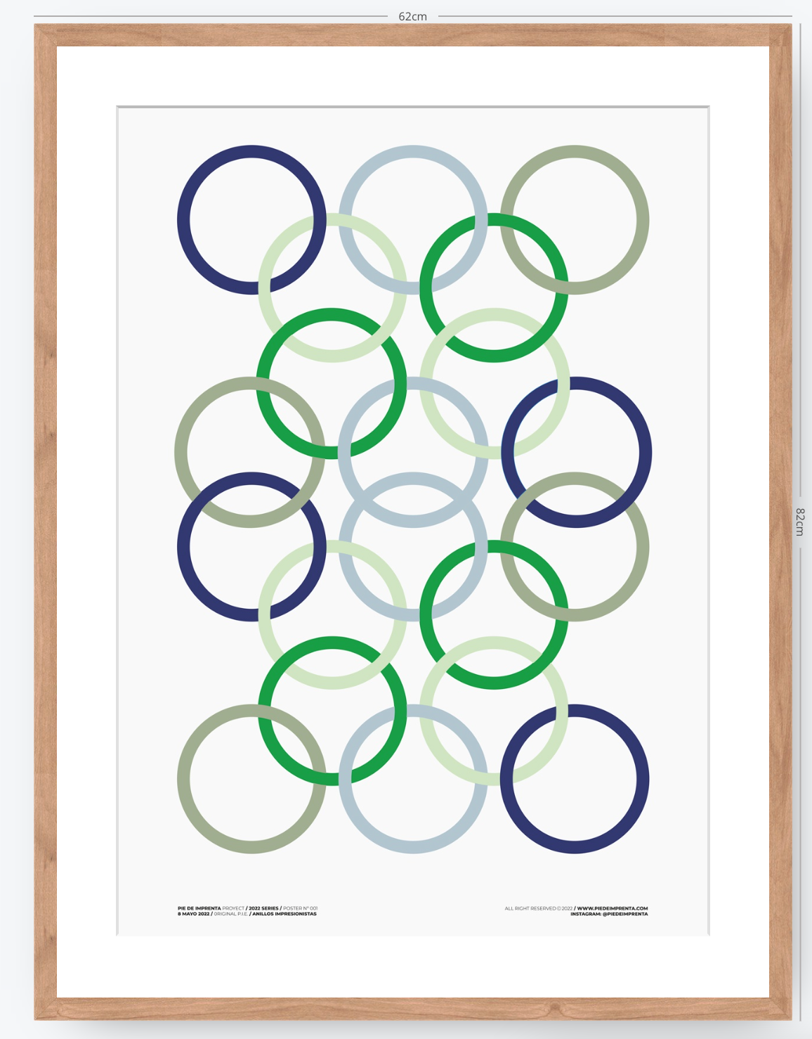 Anillos Impresionistas - 50 x 70 cm