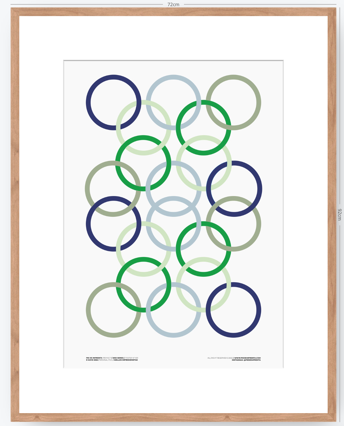 Anillos Impresionistas - 50 x 70 cm