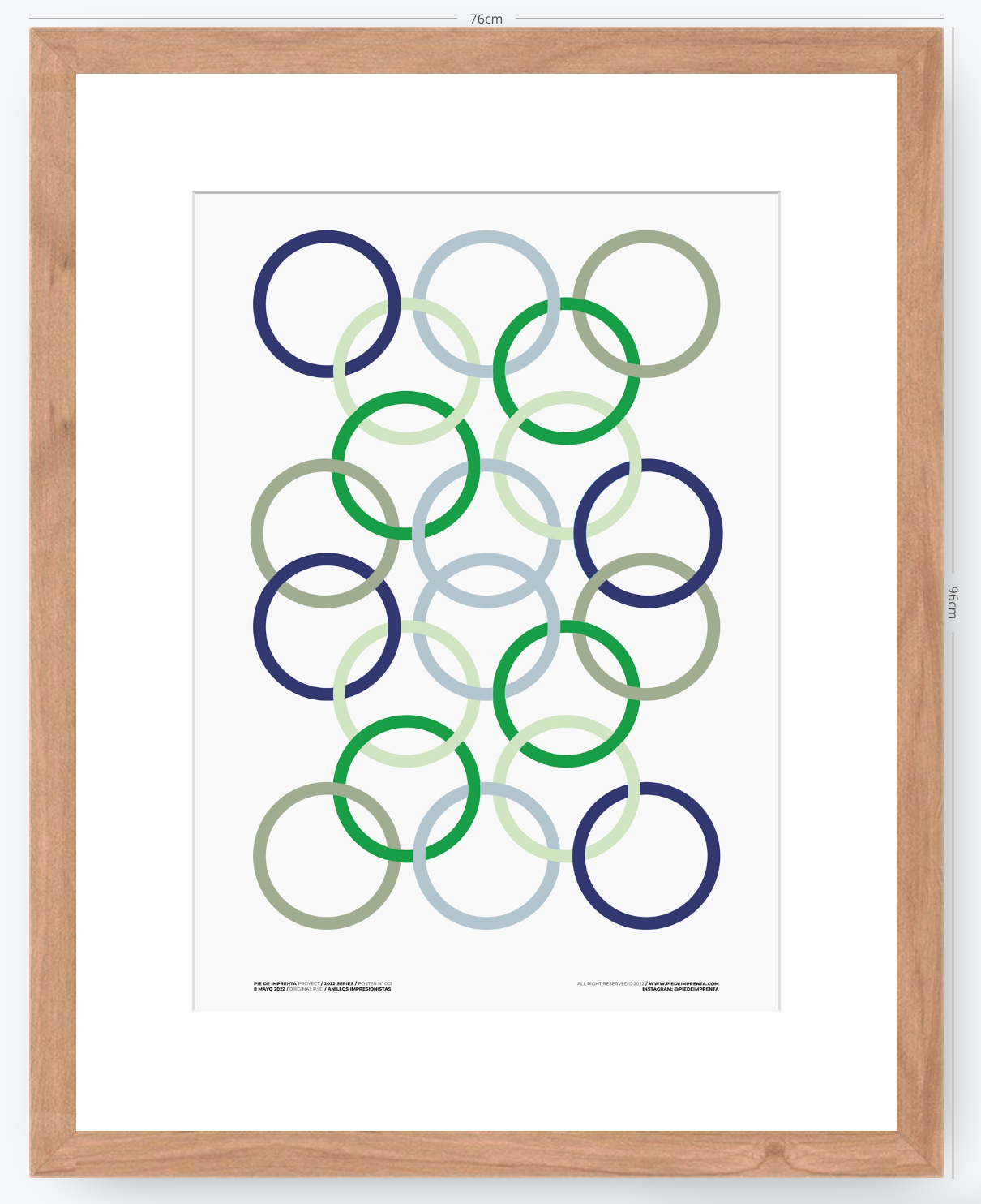 Anillos Impresionistas - 50 x 70 cm