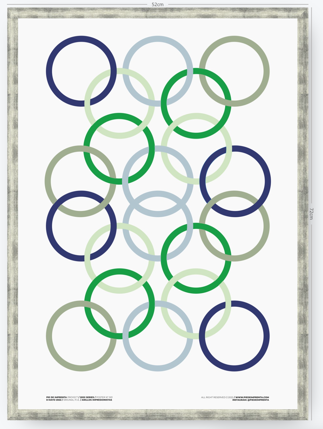 Anillos Impresionistas - 50 x 70 cm