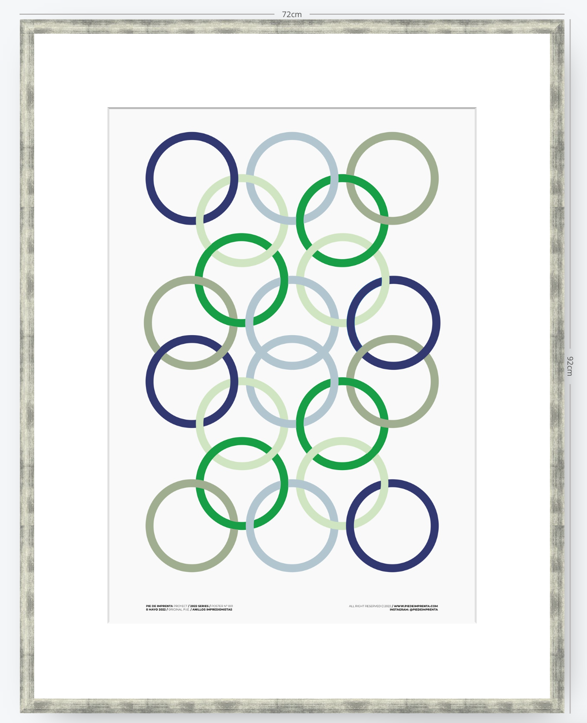 Anillos Impresionistas - 50 x 70 cm