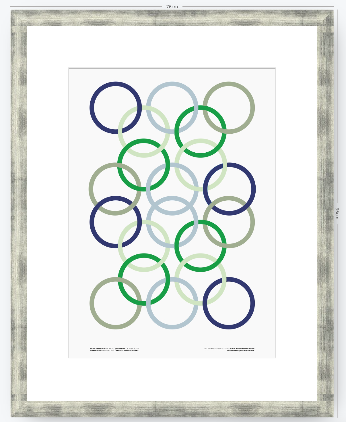 Anillos Impresionistas - 50 x 70 cm