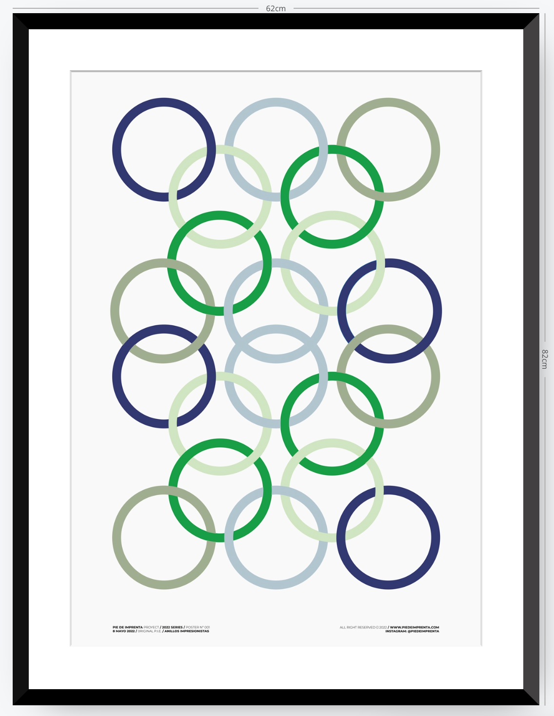 Anillos Impresionistas - 50 x 70 cm