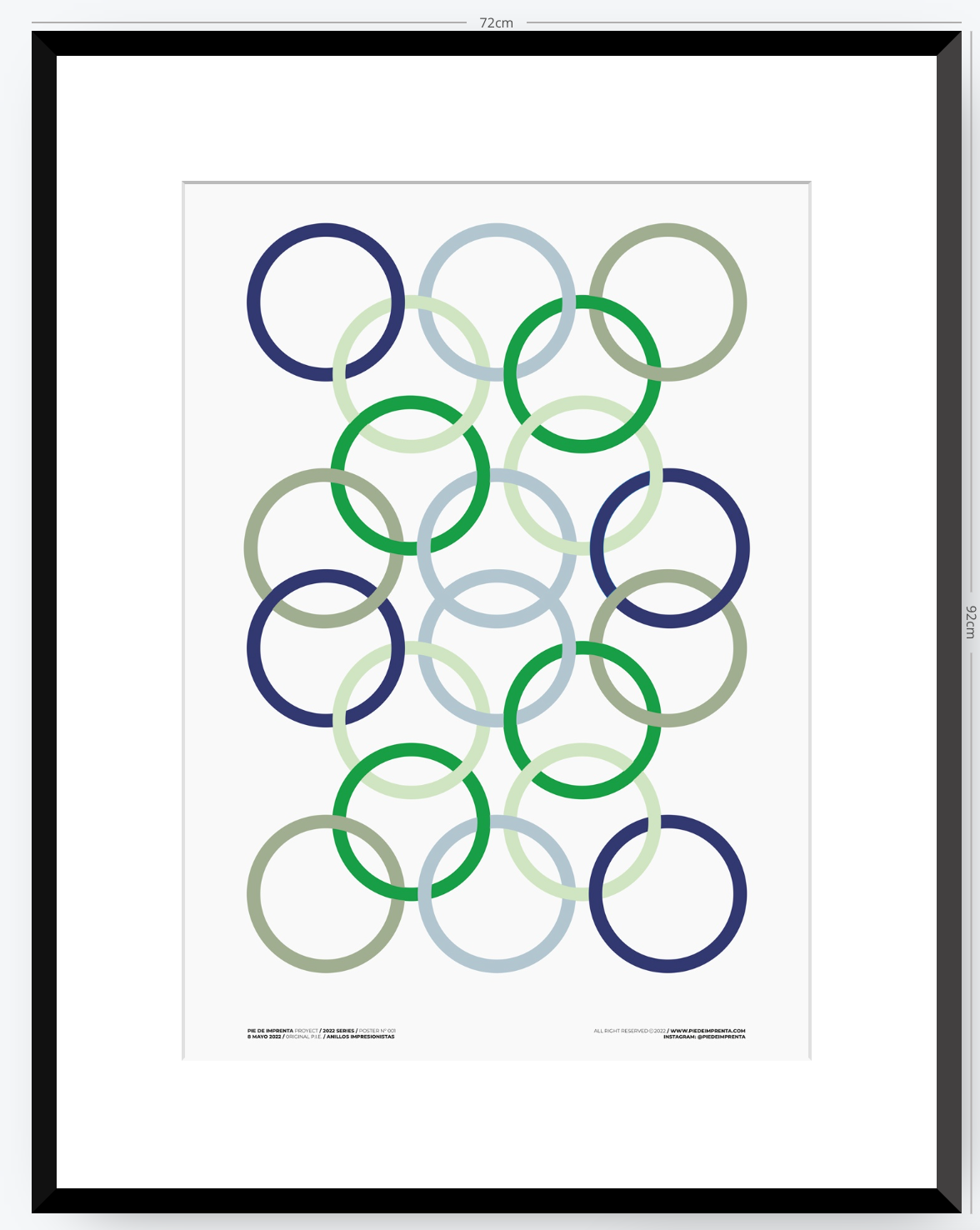 Anillos Impresionistas - 50 x 70 cm