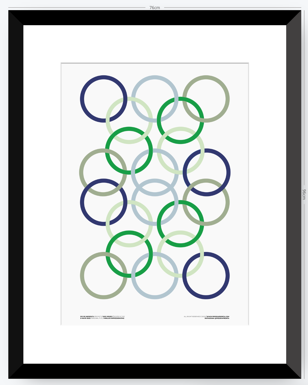 Anillos Impresionistas - 50 x 70 cm