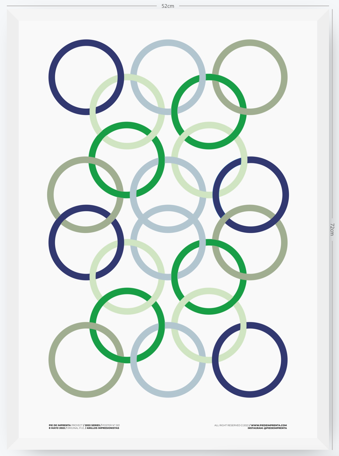 Anillos Impresionistas - 50 x 70 cm