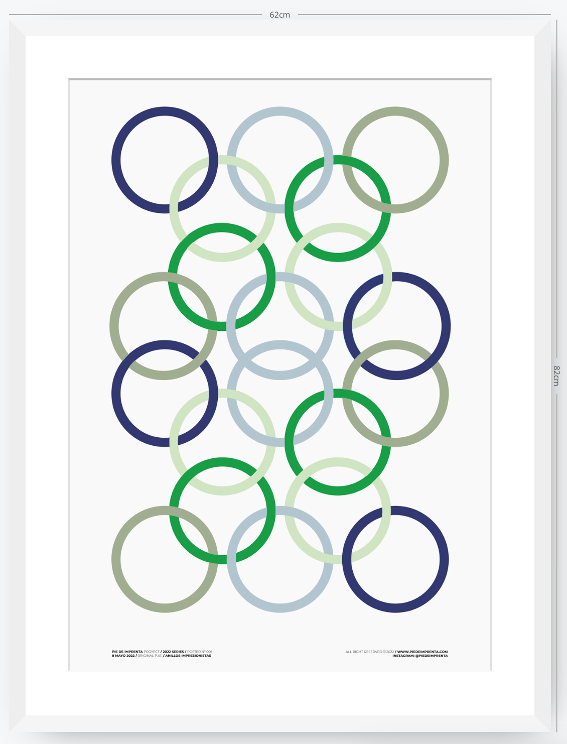 Anillos Impresionistas - 50 x 70 cm