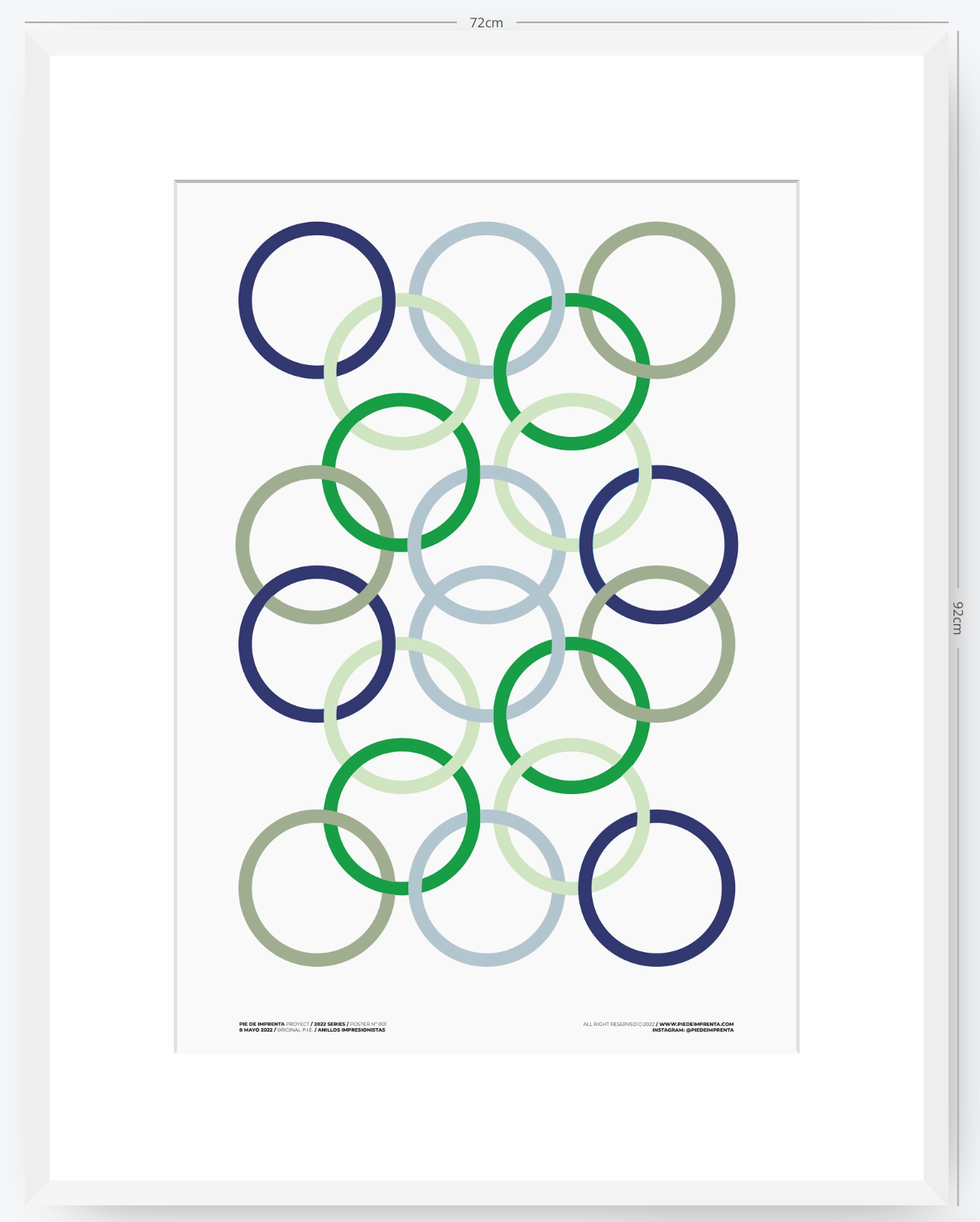 Anillos Impresionistas - 50 x 70 cm