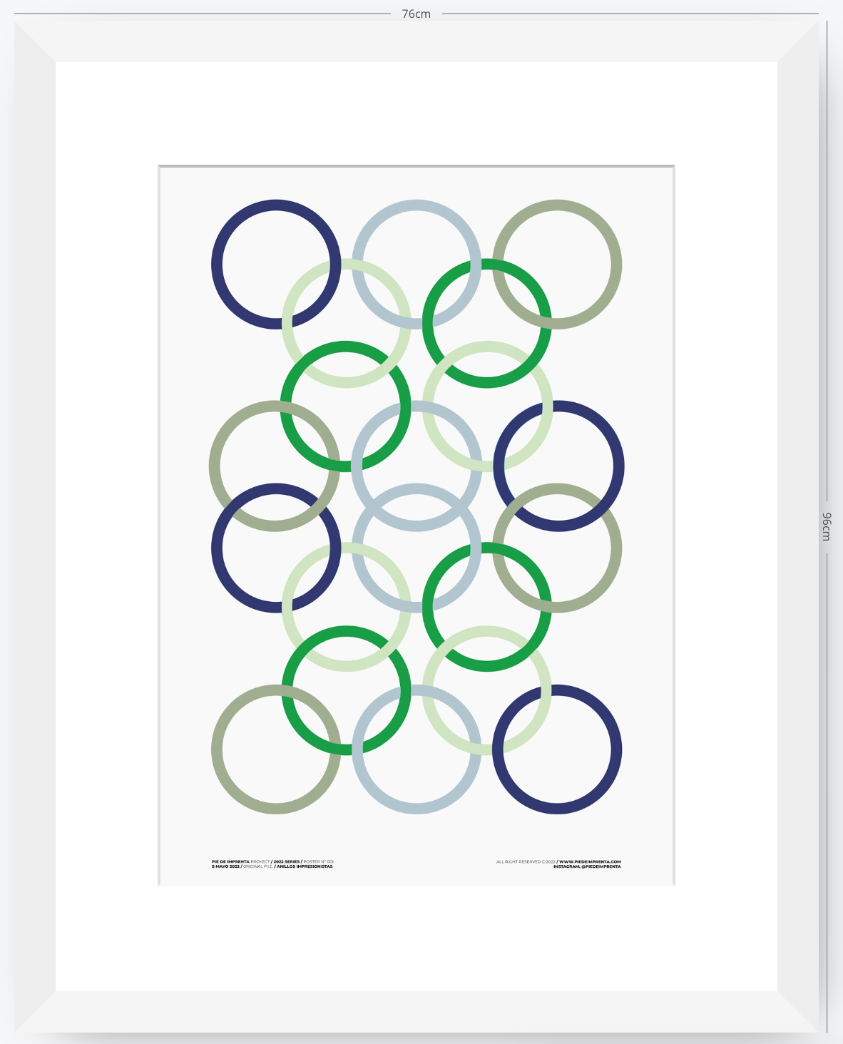 Anillos Impresionistas - 50 x 70 cm