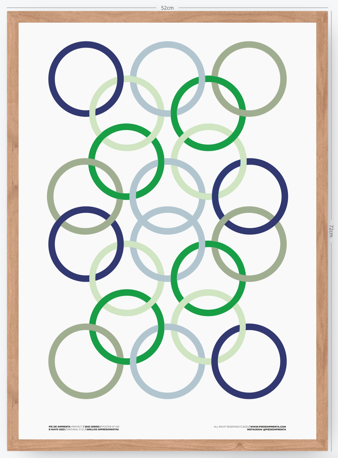 Anillos Impresionistas - 50 x 70 cm