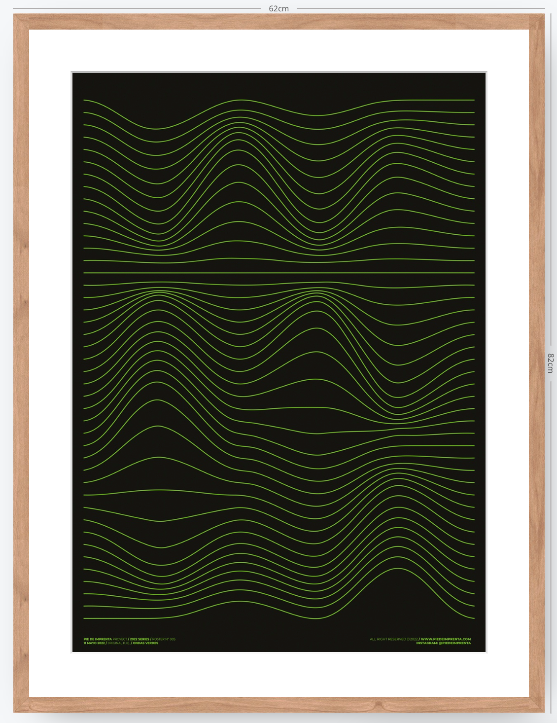 Ondas Verdes - 50 x 70 cm