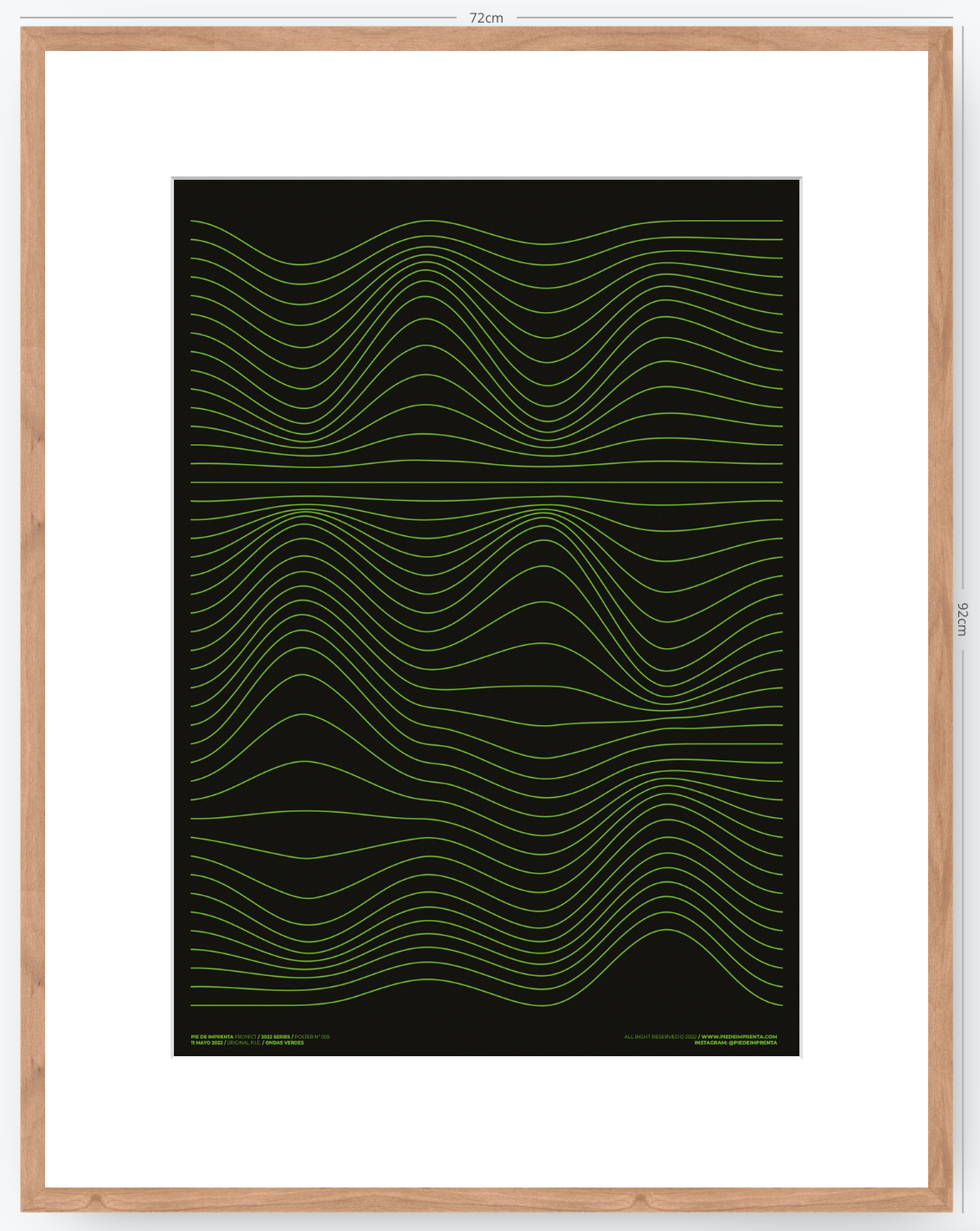 Ondas Verdes - 50 x 70 cm