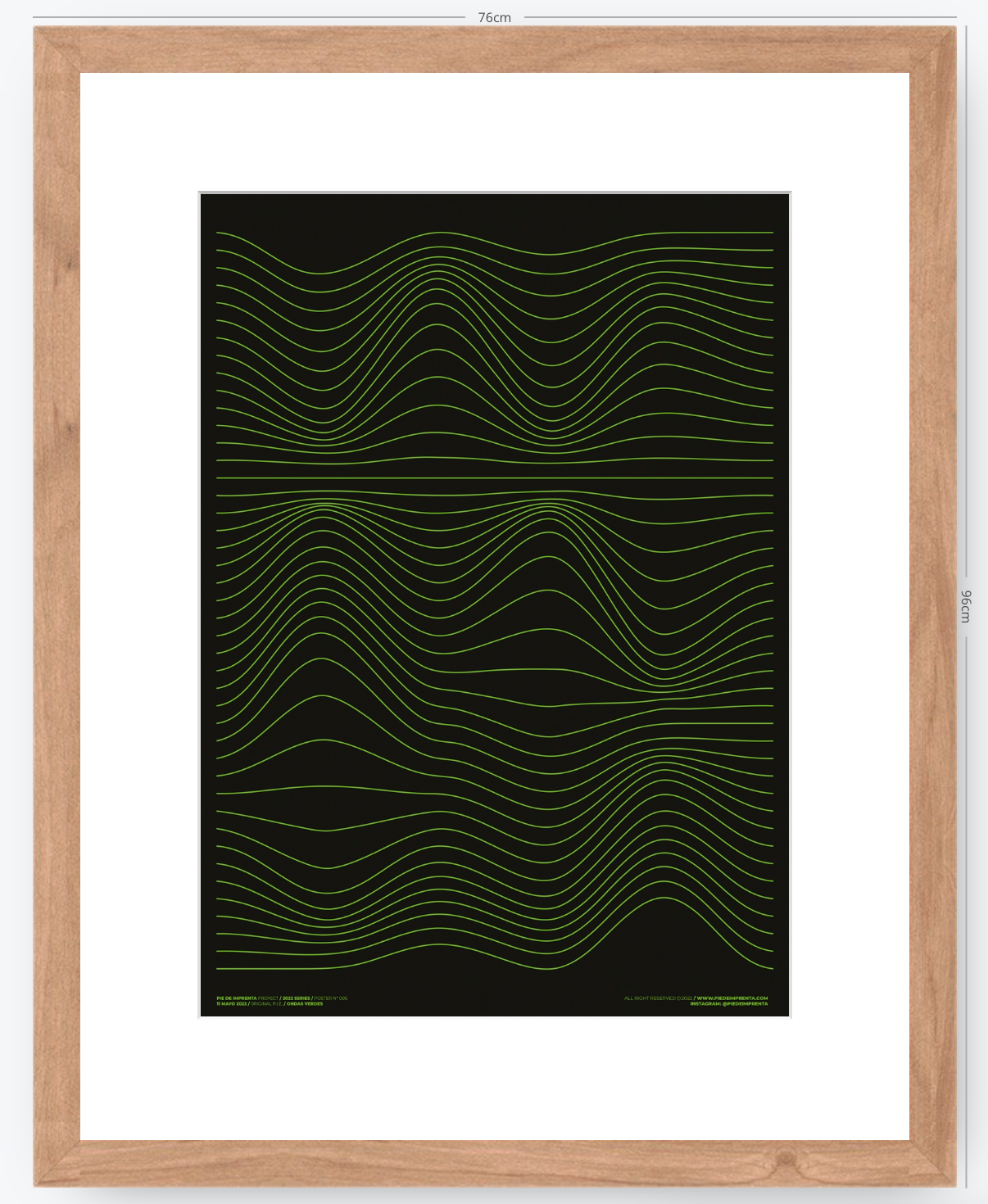 Ondas Verdes - 50 x 70 cm
