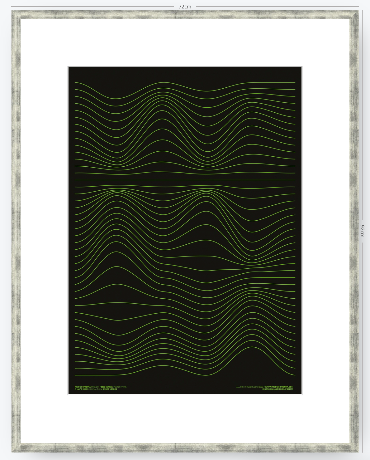 Ondas Verdes - 50 x 70 cm