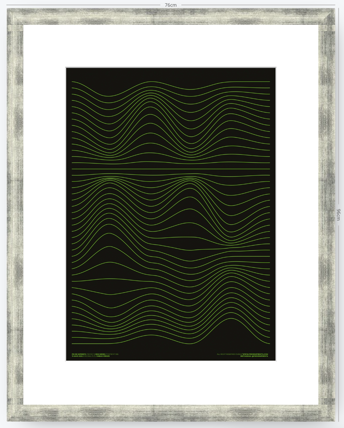 Ondas Verdes - 50 x 70 cm