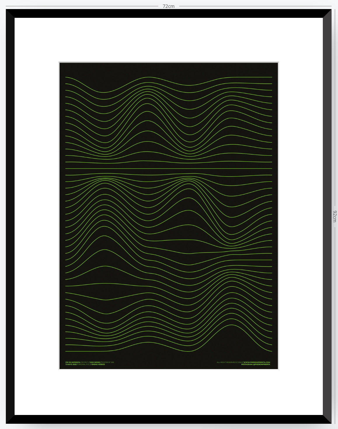 Ondas Verdes - 50 x 70 cm
