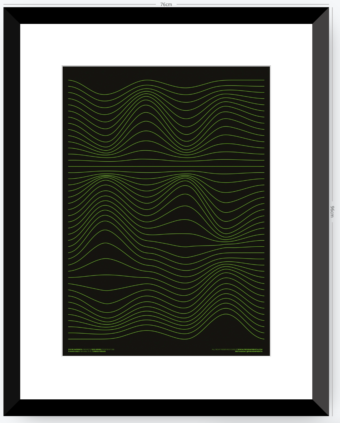 Ondas Verdes - 50 x 70 cm