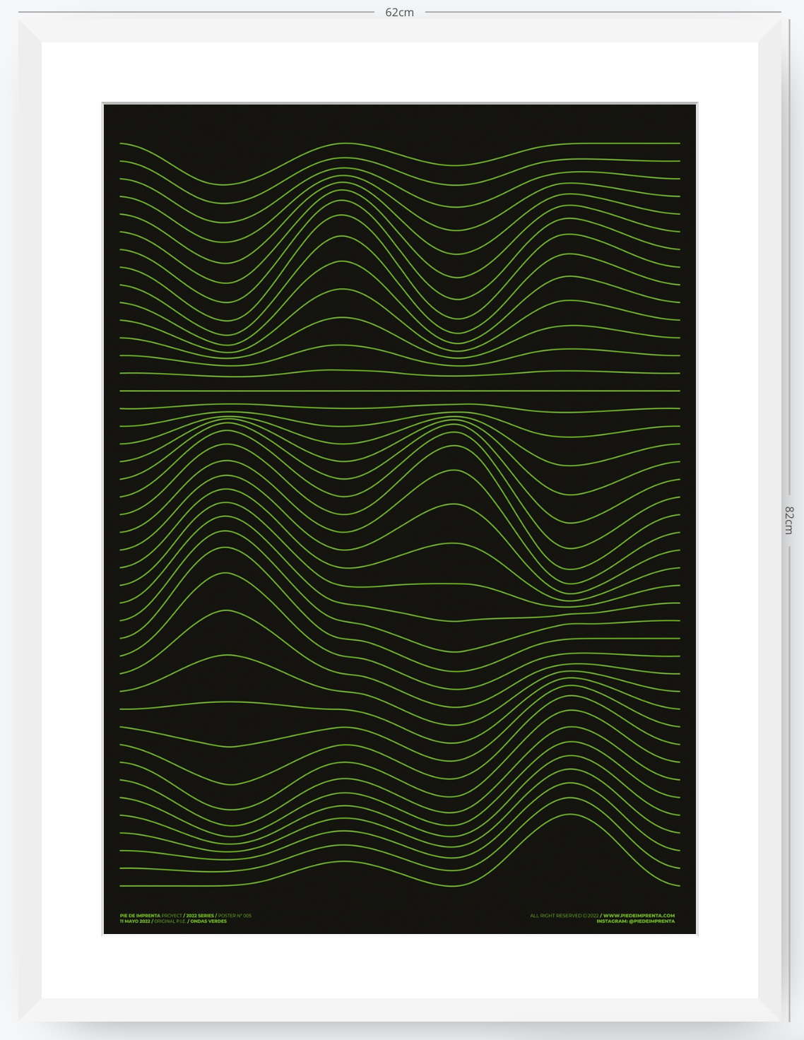 Ondas Verdes - 50 x 70 cm