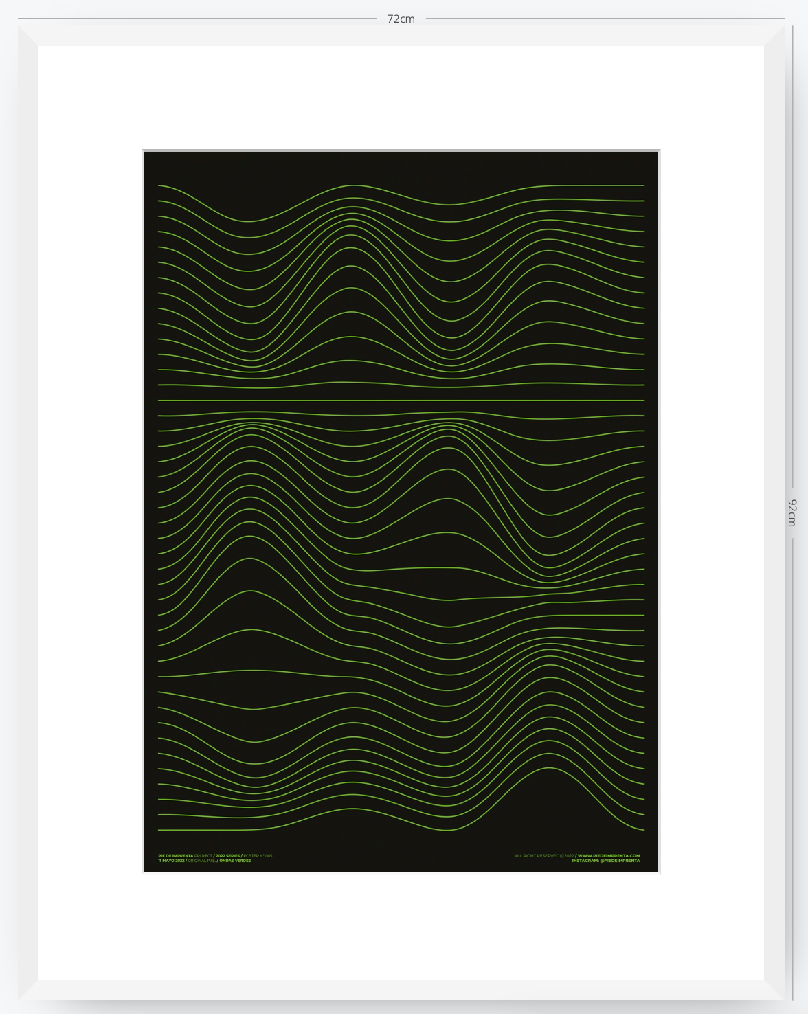 Ondas Verdes - 50 x 70 cm