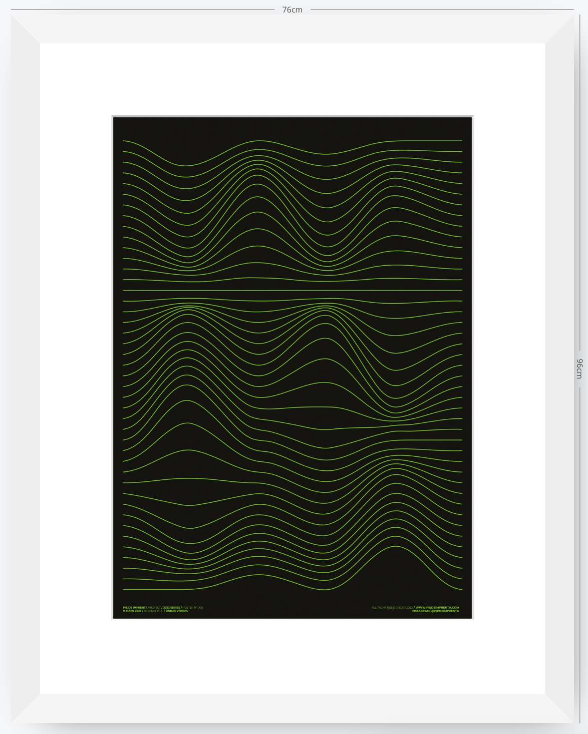 Ondas Verdes - 50 x 70 cm