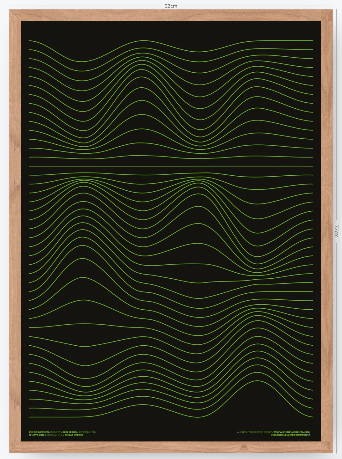 Ondas Verdes - 50 x 70 cm