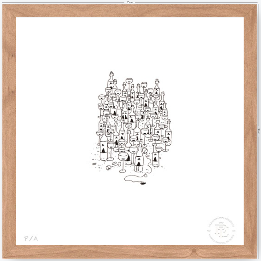 Botellas - 33 x 33 cm