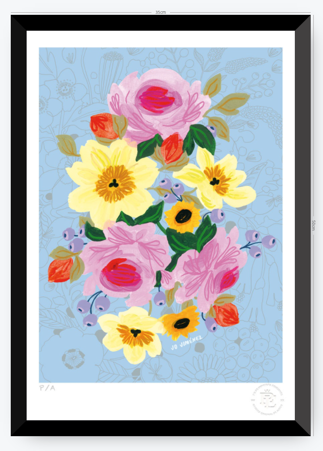 Racimo de Flores - 33 x 48 cm