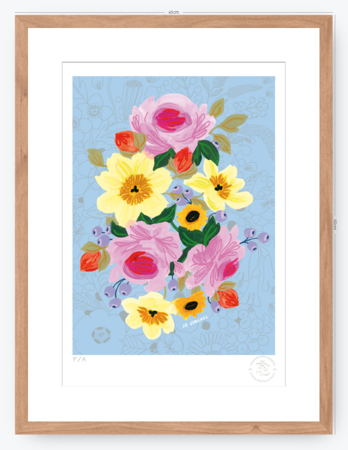 Racimo de Flores - 33 x 48 cm