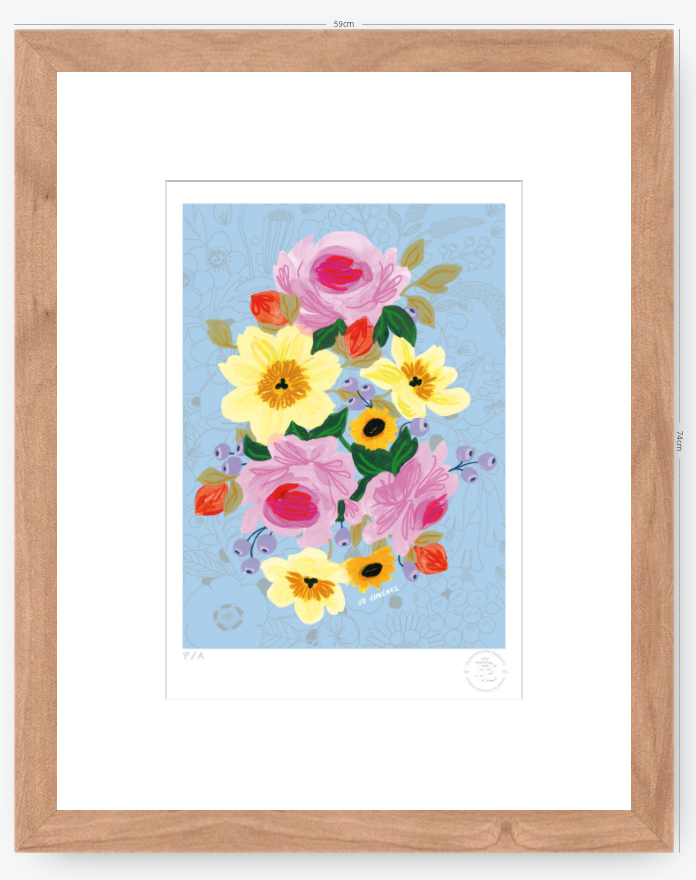 Racimo de Flores - 33 x 48 cm