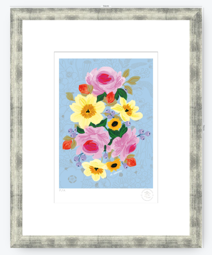 Racimo de Flores - 33 x 48 cm