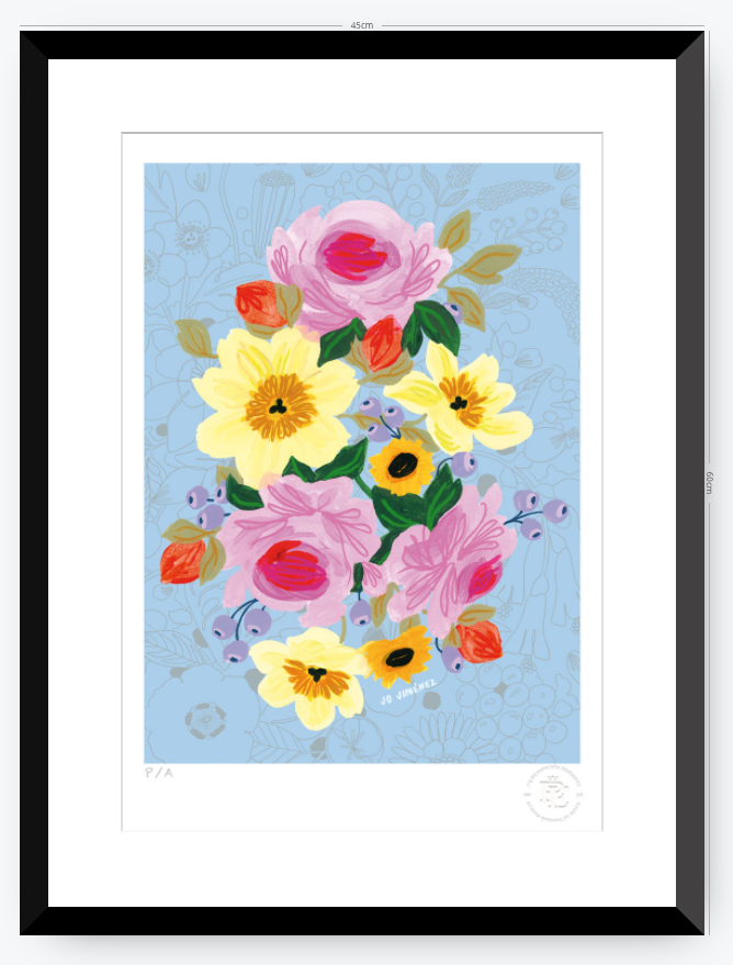 Racimo de Flores - 33 x 48 cm