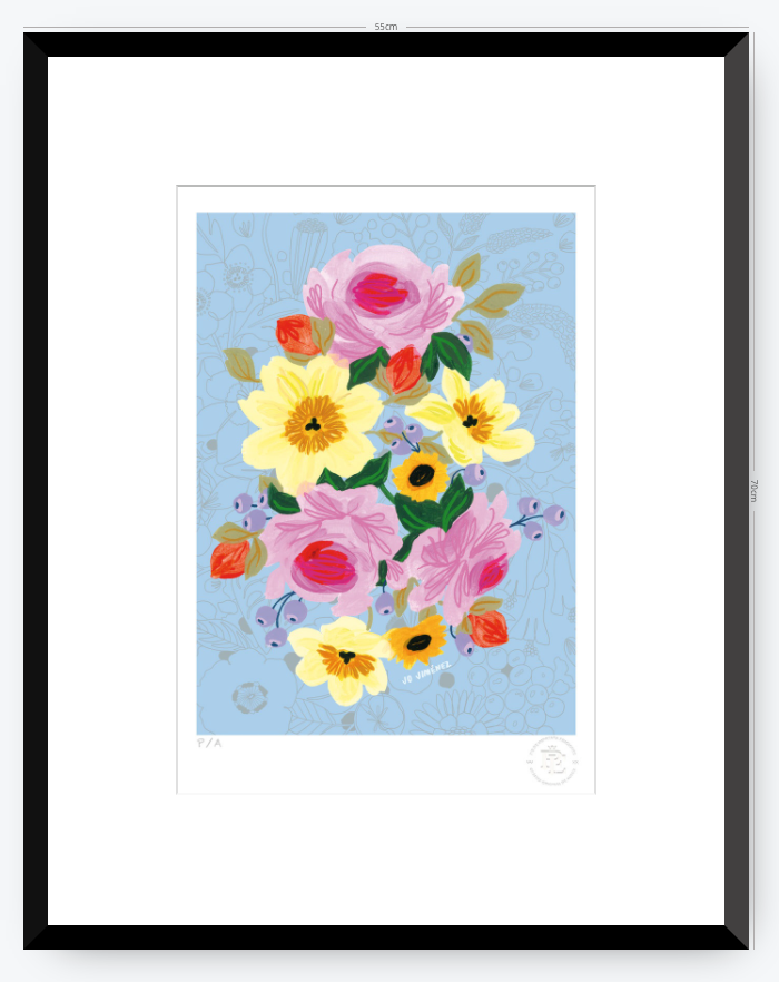 Racimo de Flores - 33 x 48 cm