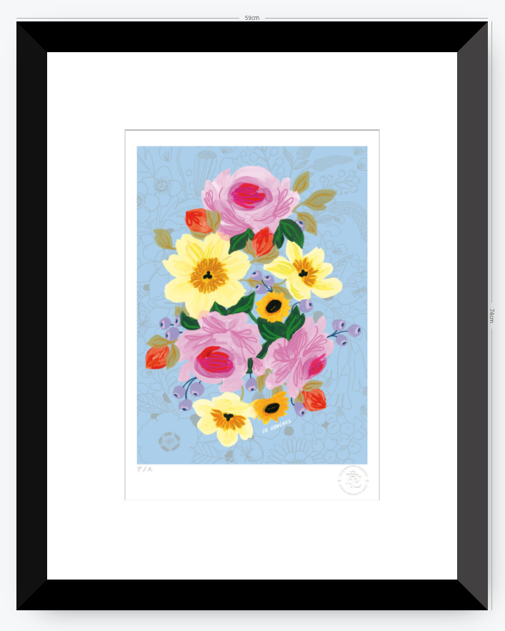 Racimo de Flores - 33 x 48 cm