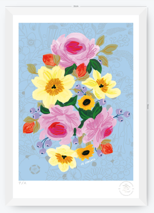 Racimo de Flores - 33 x 48 cm